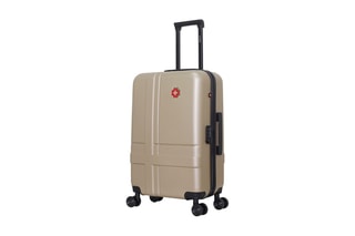 Valise semaine (M) Uster - 65 cm  - Noir, beige, rouge et argenté