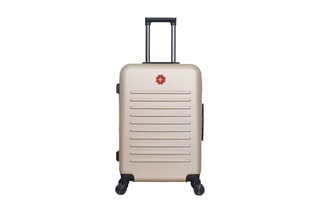 Valise semaine (M) Wil - 65 cm  - Blanc, noir, beige et rouge