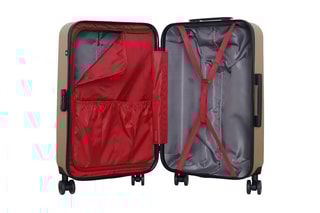 Valise semaine (M) Wil - 65 cm  - Blanc, noir, beige et rouge