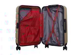 Valise semaine (M) Aigle - 65 cm  - Noir, beige, rouge et argenté