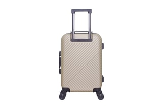 Valise cabine (S) Spiez - 55 cm - Noir, beige, rouge et argenté