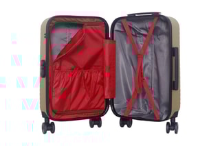 Valise cabine (S) Spiez - 55 cm - Noir, beige, rouge et argenté