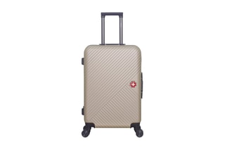 Valise semaine (M) Spiez - 65 cm  - Noir, beige, rouge et argenté