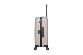 Valise semaine (M) Spiez - 65 cm  - Noir, beige, rouge et argenté