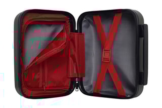 Vanity Zurich K - 23 cm  - Noir, rouge, argenté et gris