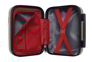 Vanity Uster K - 23 cm  - Noir, beige, rouge et argenté