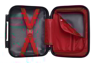 Vanity Wil K - 23 cm  - Noir, beige, rouge et argenté