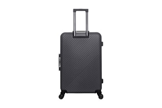 Valise grand volume (L) Spiez - 75 cm  - Blanc, noir et rouge