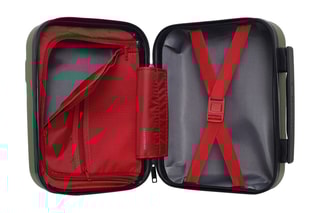 Vanity Uster K - 23 cm  - Noir, rouge, vert et argenté