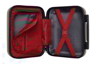 Vanity Aigle K - 23 cm  - Noir, beige, rouge et argenté