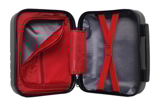 Vanity Rüti K - 23 cm  - Noir, rouge, argenté et gris