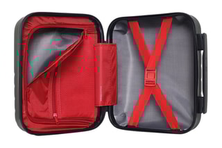 Vanity Rüti K - 23 cm  - Noir, rouge et argenté