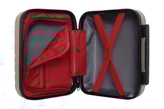 Vanity Rüti K - 23 cm  - Noir, beige, rouge et argenté