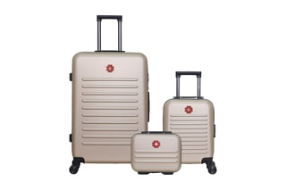Set de 2 valises et vanity Wil (XS/L) - 46/75 cm - Beige