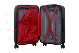 Valise semaine (M) Spiez - 65 cm  - Noir, rouge, argenté et gris