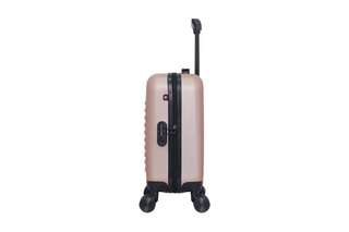 Valise cabine low cost (XS) et vanity Wil - 30/46 cm - Rose