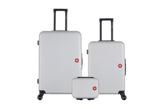 Set de 2 valises et vanity Spiez - 65/75/30 cm - Gris