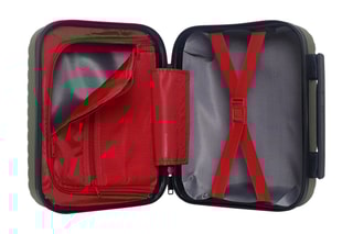 Vanity Spiez K - 23 cm  - Noir, rouge, vert et argenté