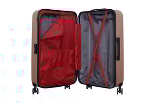 Valise grand volume (L) Wil - 75 cm  - Blanc, noir, rouge, rose et doré