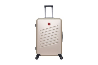 Valise grand volume (L) Zurich - 75 cm  - Blanc, noir, beige et rouge