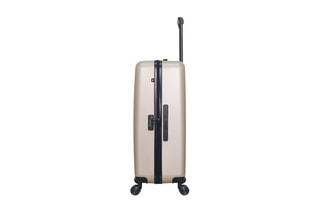 Valise grand volume (L) Zurich - 75 cm  - Blanc, noir, beige et rouge