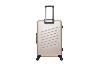 Valise grand volume (L) Zurich - 75 cm  - Blanc, noir, beige et rouge