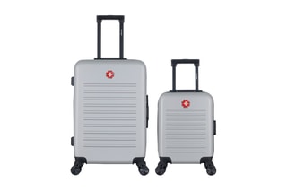 Valise cabine low cost et valise semaine Wil (XS/M) - 46/65 cm - Gris