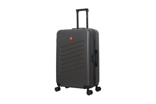 Valise grand volume (L) Zurich - 75 cm  - Blanc, noir, rouge et gris