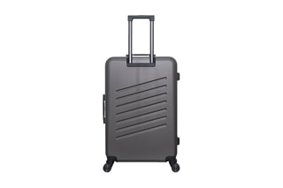 Valise grand volume (L) Zurich - 75 cm  - Blanc, noir, rouge et gris