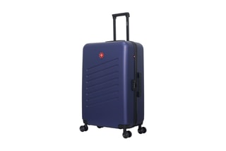 Valise grand volume (L) Zurich - 75 cm  - Blanc, noir, rouge et bleu