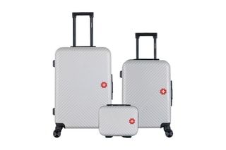 Set de 2 valises et vanity Spiez (S/M/K) - 55/65/30 cm - Gris