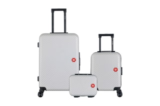 Set de 2 valises et vanity Spiez (XXS/M/K) - 46/65/30 cm - Gris