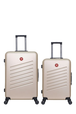 Valise semaine et valise grand volume Zurich (M/L) - 65/75 cm - Beige