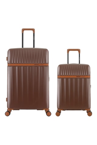 Valise cabine et valise grand volume Zermatt (S/L) - 59,5/76,5 cm - Marron