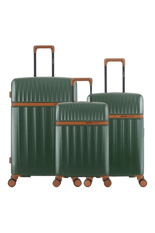 Set de 3 valises Zermatt (S/M/L) - 59,5/67/76,5 cm - Vert foncé