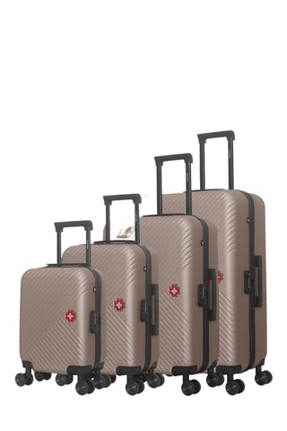 Set de 4 valises Spiez-M (XXS/S/M/L) - 46/55/65/75 cm - Doré rose