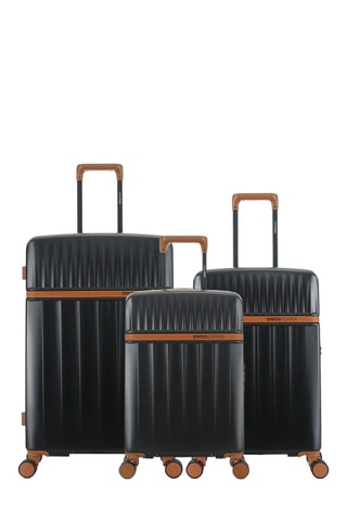 Set de 3 valises Zermatt (S/M/L) - 59,5/67/76,5 cm - Noir