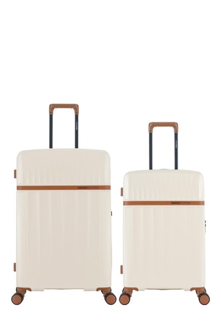 Valise semaine et valise grand volume Zermatt (M/L) - 67/76,5 cm - Écru