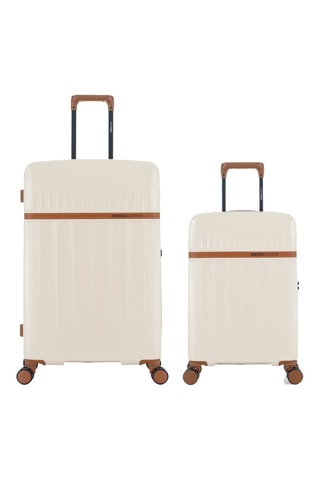 Valise cabine et valise grand volume Zermatt (S/L) - 59,5/76,5 cm - Écru
