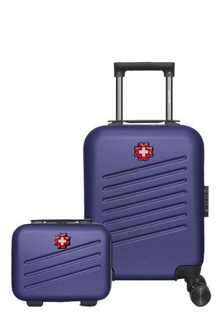 Valise XXS et vanity Zurich (XXS/K) - 46/23 cm - Bleu marine