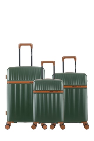 Set de 3 valises Zermatt (XS/S/M) - 54,5/59,5/67 cm - Vert foncé