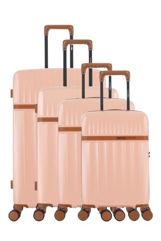 Set de 4 valises - Zermatt-O (XS/S/M/L) - 54,5/59,5/67/76,5 cm - Rose clair