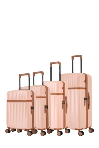 Set de 4 valises - Zermatt-O (XS/S/M/L) - 54,5/59,5/67/76,5 cm - Rose clair