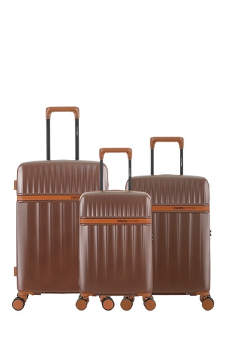 Set de 3 valises Zermatt (XS/S/M) - 54,5/59,5/67 cm - Marron