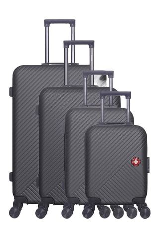 Set de 4 valises Spiez-M (XXS/S/M/L) - 46/55/65/75 cm - Gris