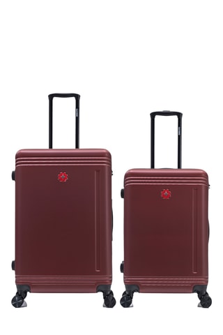Valise semaine et valise grand volume Gstaad (M/L) - 66/75 cm - Bordeaux