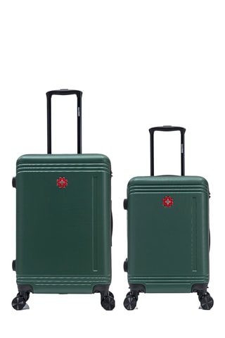Valise cabine et valise semaine Gstaad (S/M) - 55/65 cm - Vert