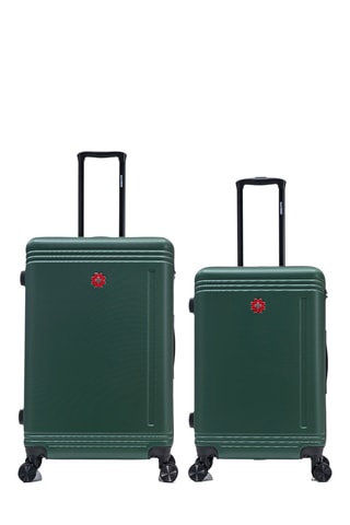 Valise semaine et valise grand volume Gstaad (M/L) - 66/75 cm - Vert