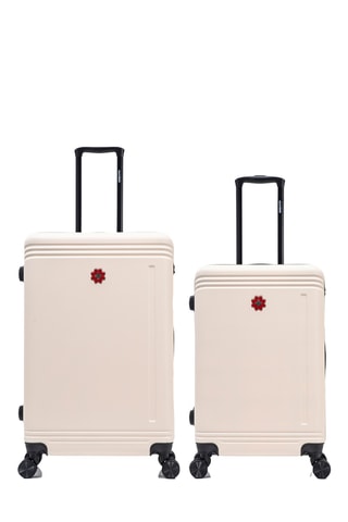Valise semaine et valise grand volume Gstaad (M/L) - 66/75 cm - Beige