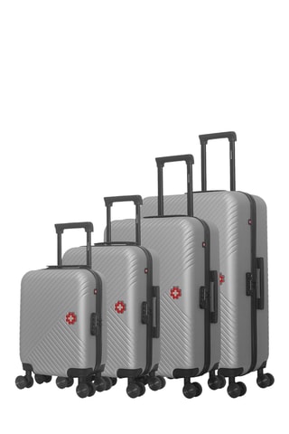 Set de 4 valises Spiez-M (XXS/S/M/L) - 46/55/65/75 cm - Gris